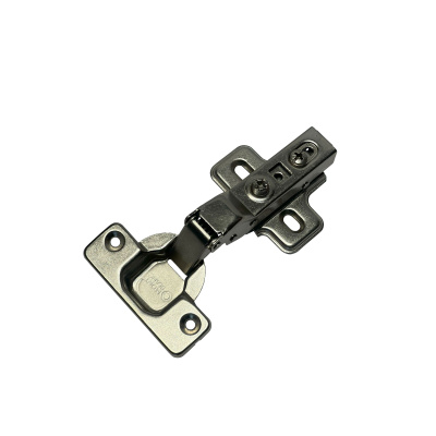 Петля полунакладная Clip  On + ответная планка 2 отверстия с доводчиком Мont Вlanc (200шт/уп)